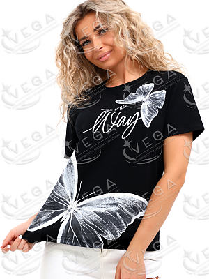картинка Футболка женская 320 магазин Одежда+ являющийся официальным дистрибьютором в России 